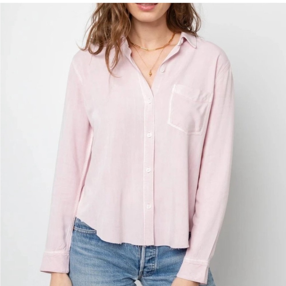 Rails - Ingrid Raw Button Up Long Sleeve In Dusty… - image 1